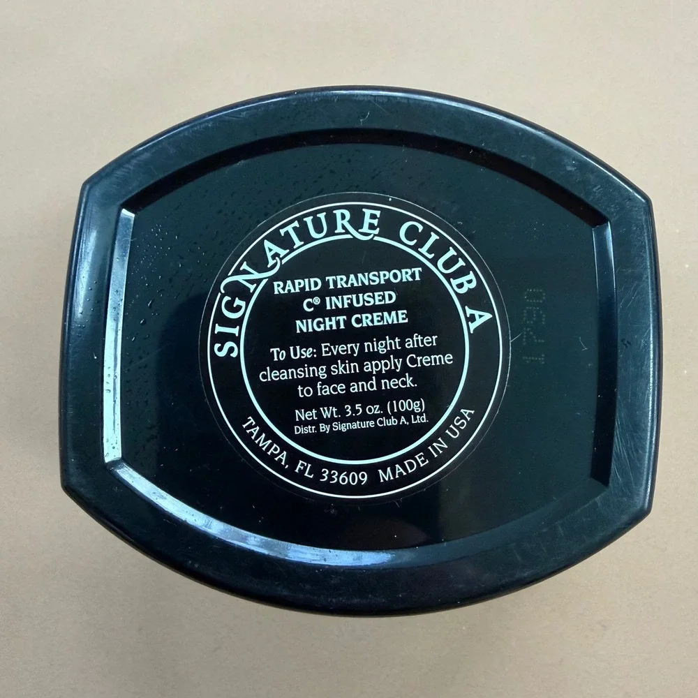 Signature Club A Rapid Transport C Infused Night Creme 3.5 oz Sealed Moisturizer - Picture 4 of 4